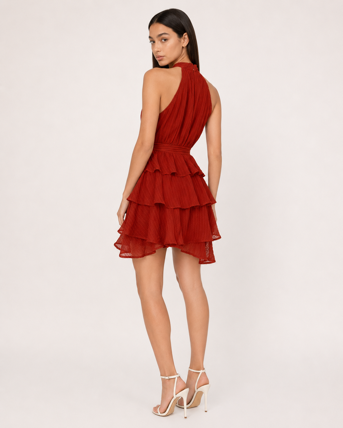Noa - Vestido Mini Halter Volantes