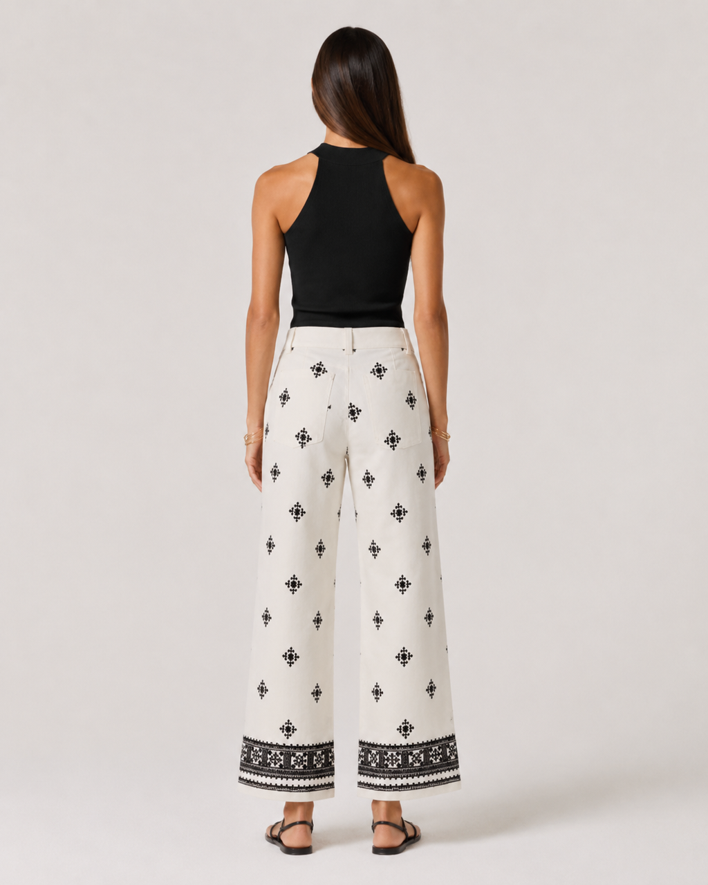 Claudia - Pantalón Bohemio Bordado