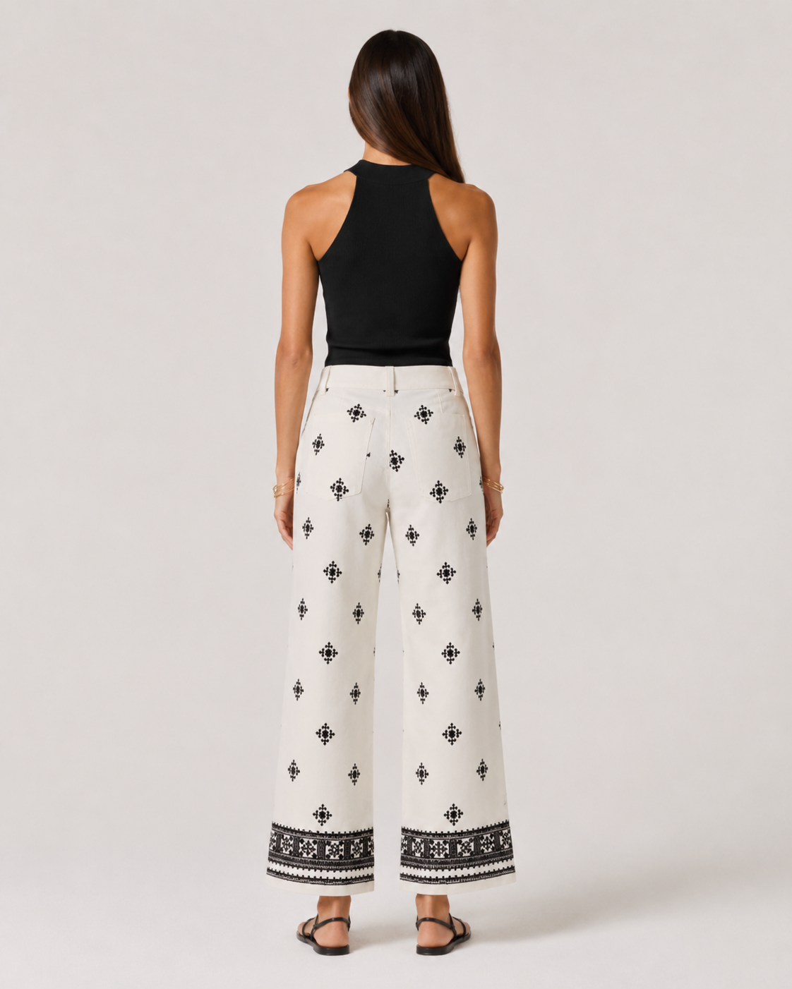 Claudia - Pantalón Bohemio Bordado