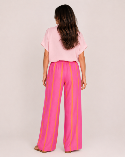 Aitana - Pantalón Rayas Plisado