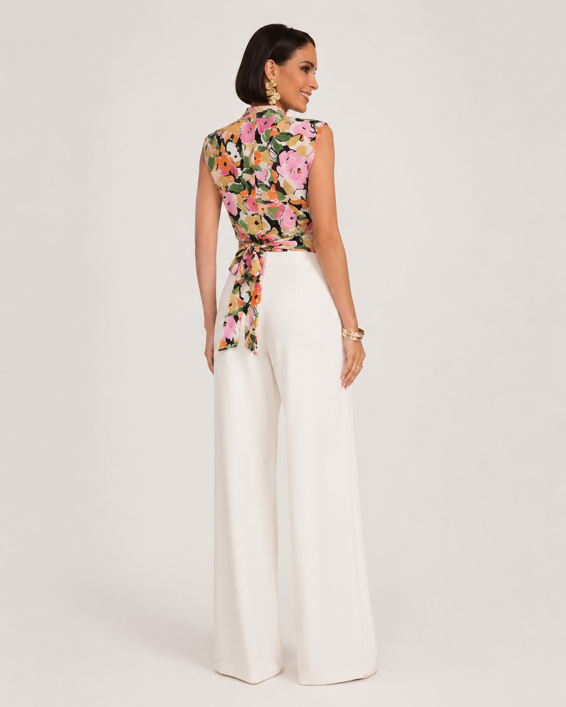 Elena - Blusa Floral Retro