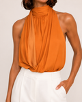 Sofía - Blusa Halter Plisada