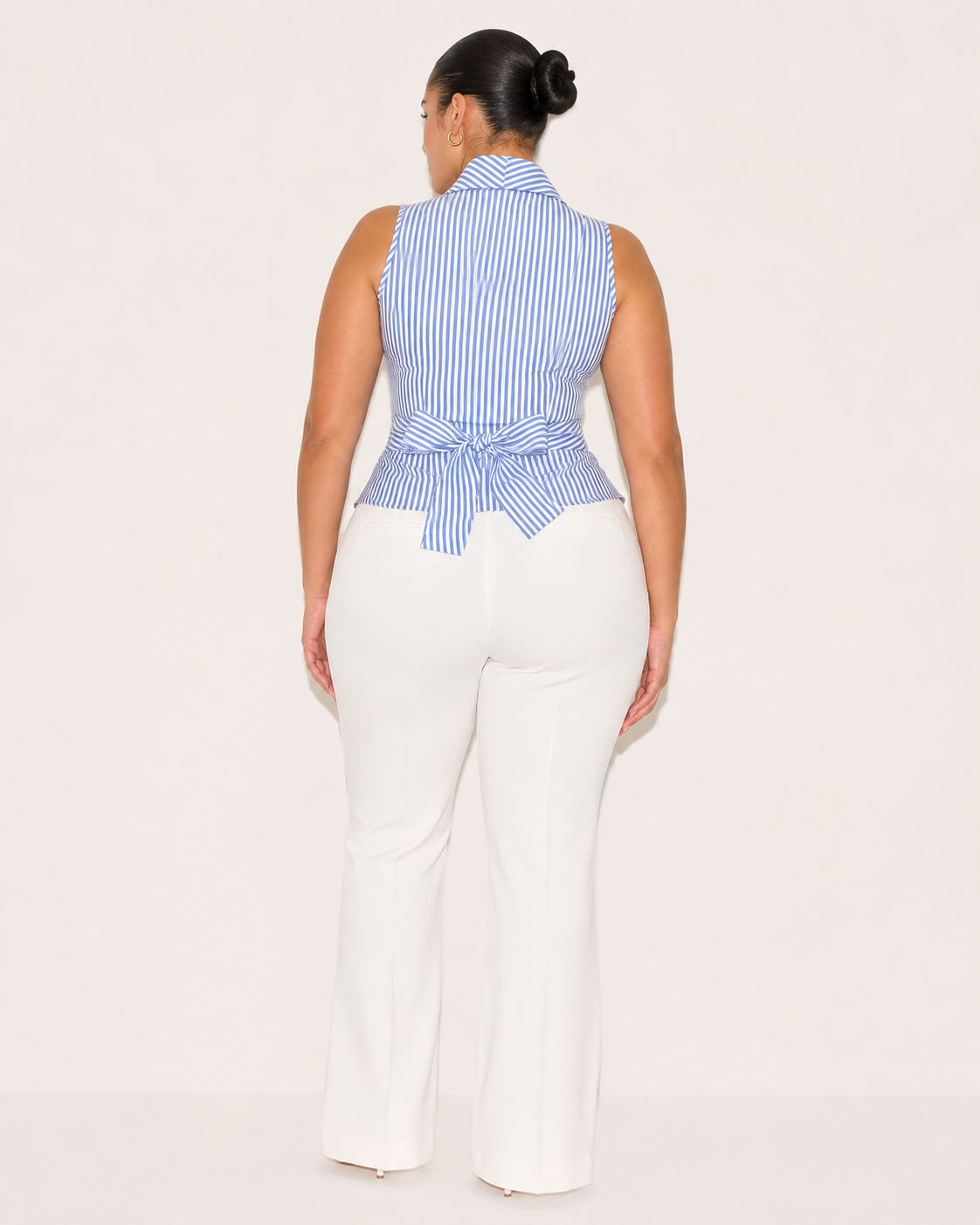 Marta - Blusa Rayas Cuello V