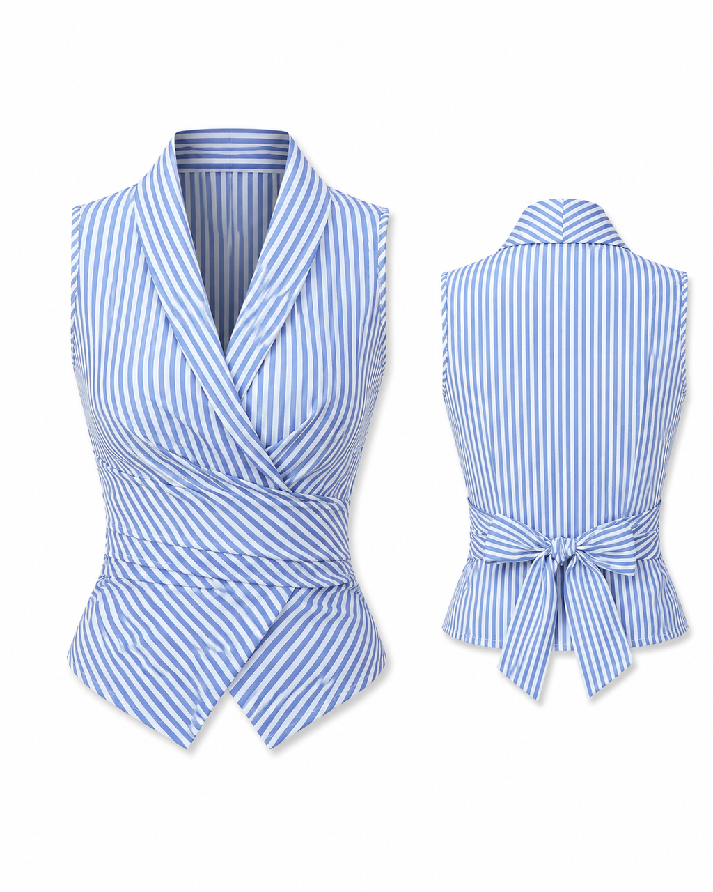 Marta - Blusa Rayas Cuello V