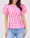 María - Blusa Lunares Vintage