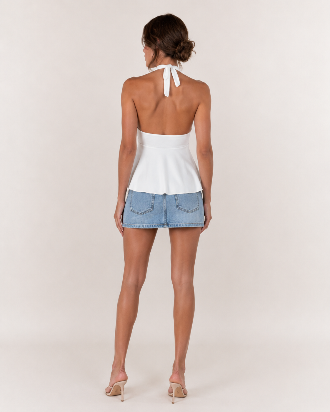 Paula - Camisola Halter Escote V