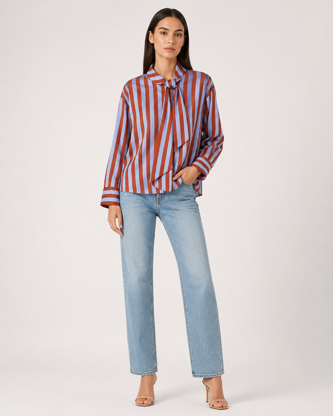 Nerea - Blusa Rayas Hombros