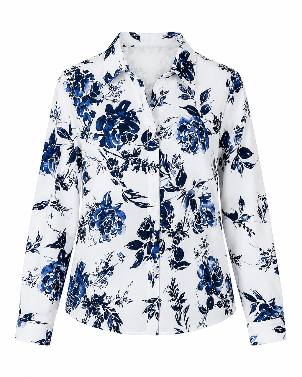 Camisa Floral Manga Abullonada