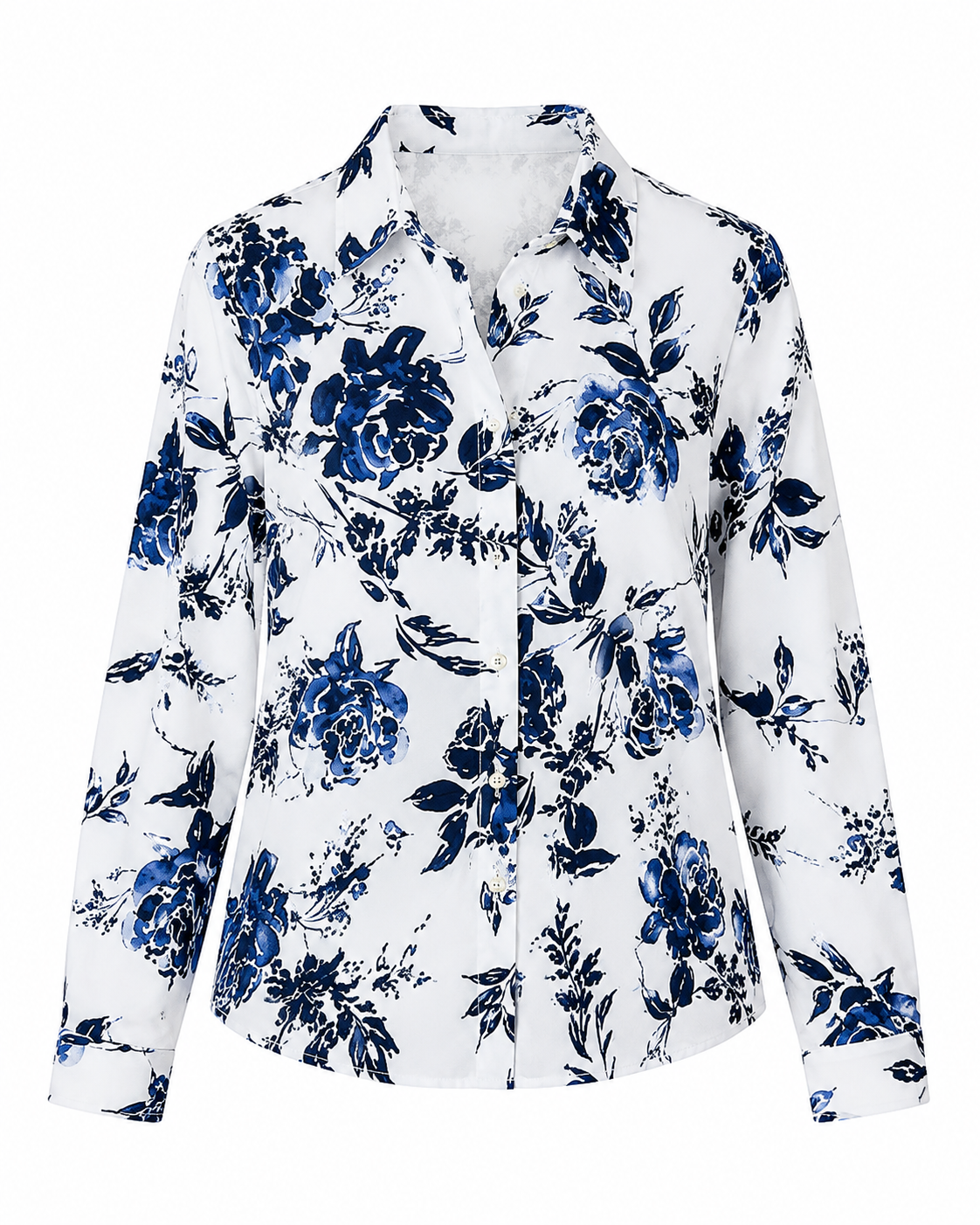 Camisa Floral Manga Abullonada