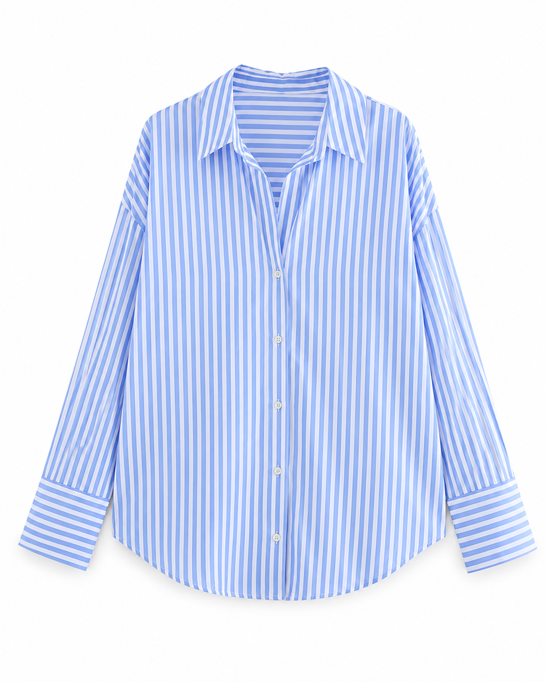 Camisa Rayas Manga Acampanada