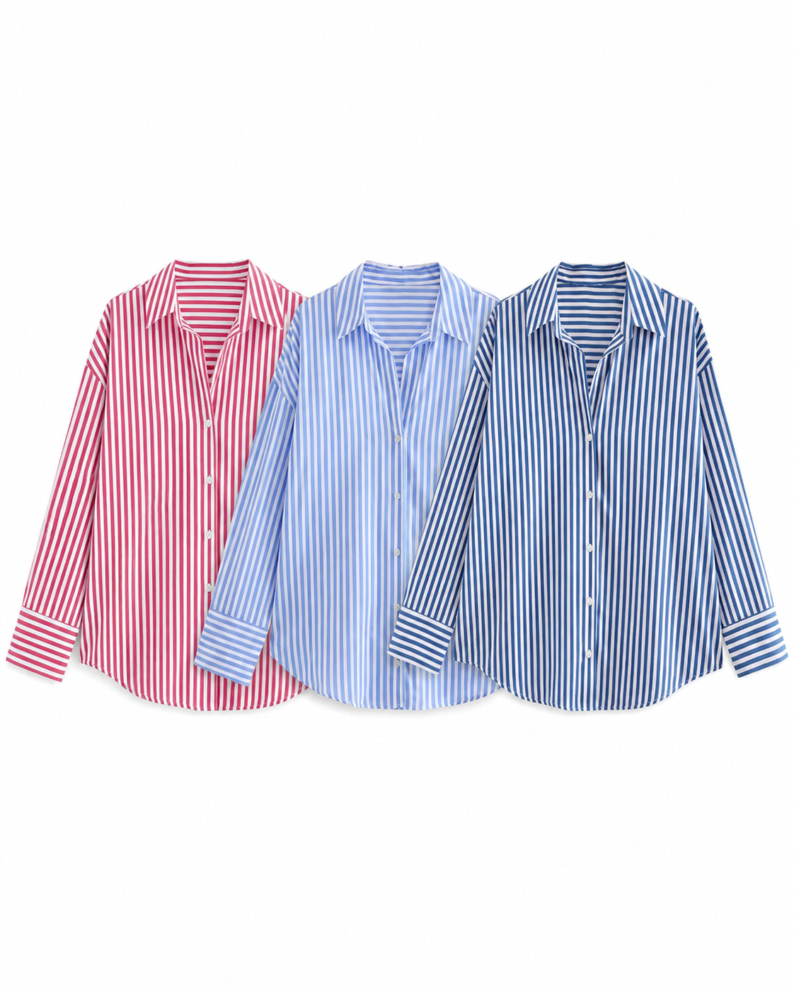Camisa Rayas Manga Acampanada