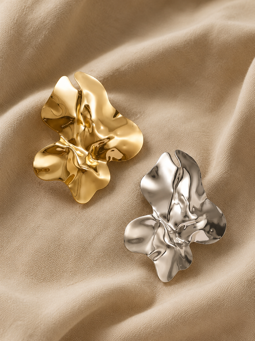 Pendientes Geométricos Dorados Vintage