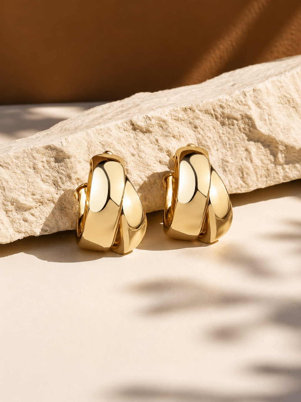 Pendientes Aro Doble Dorado