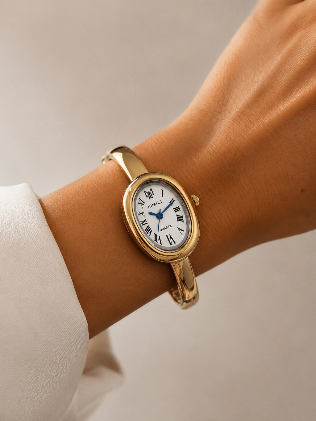 Reloj Esfera Romana Ovalada
