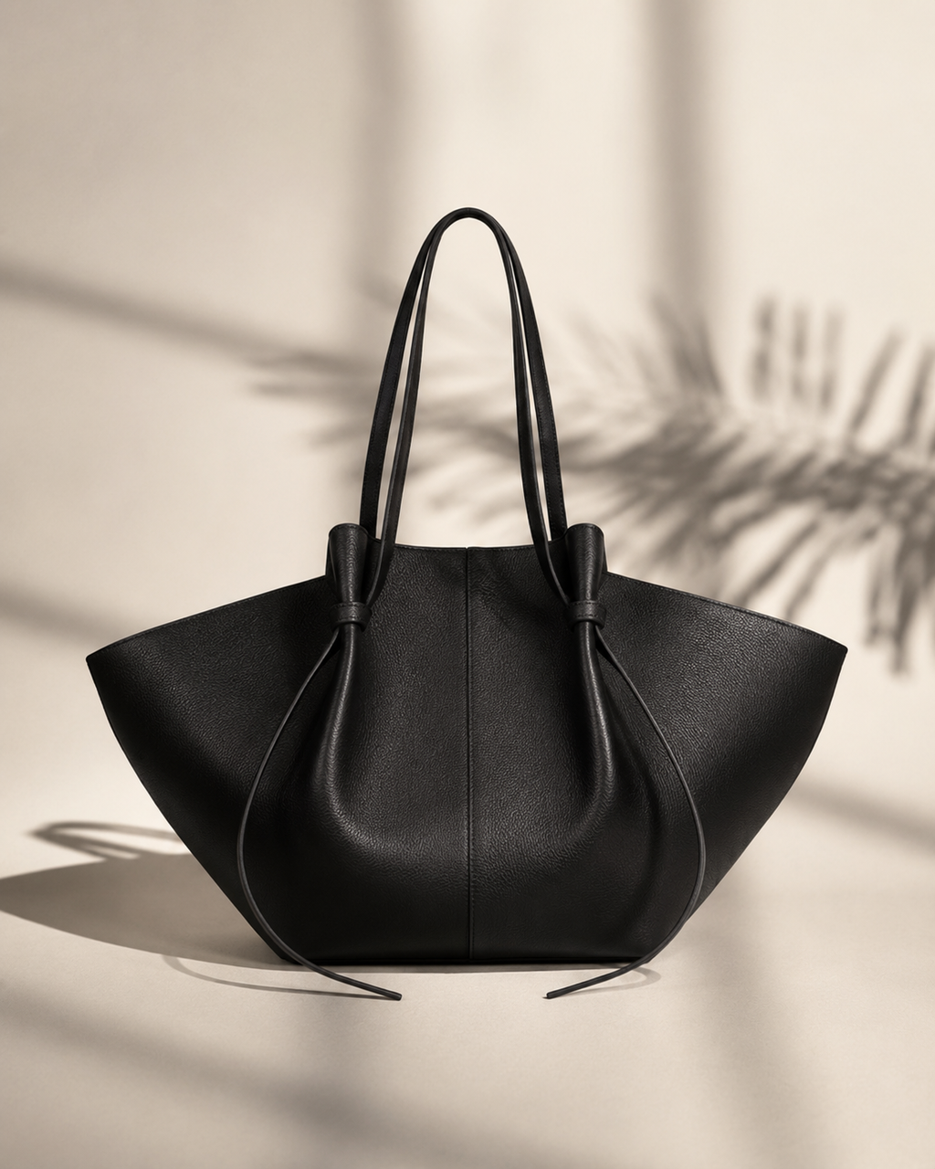 Bolso de Hombro Cubo Cuero