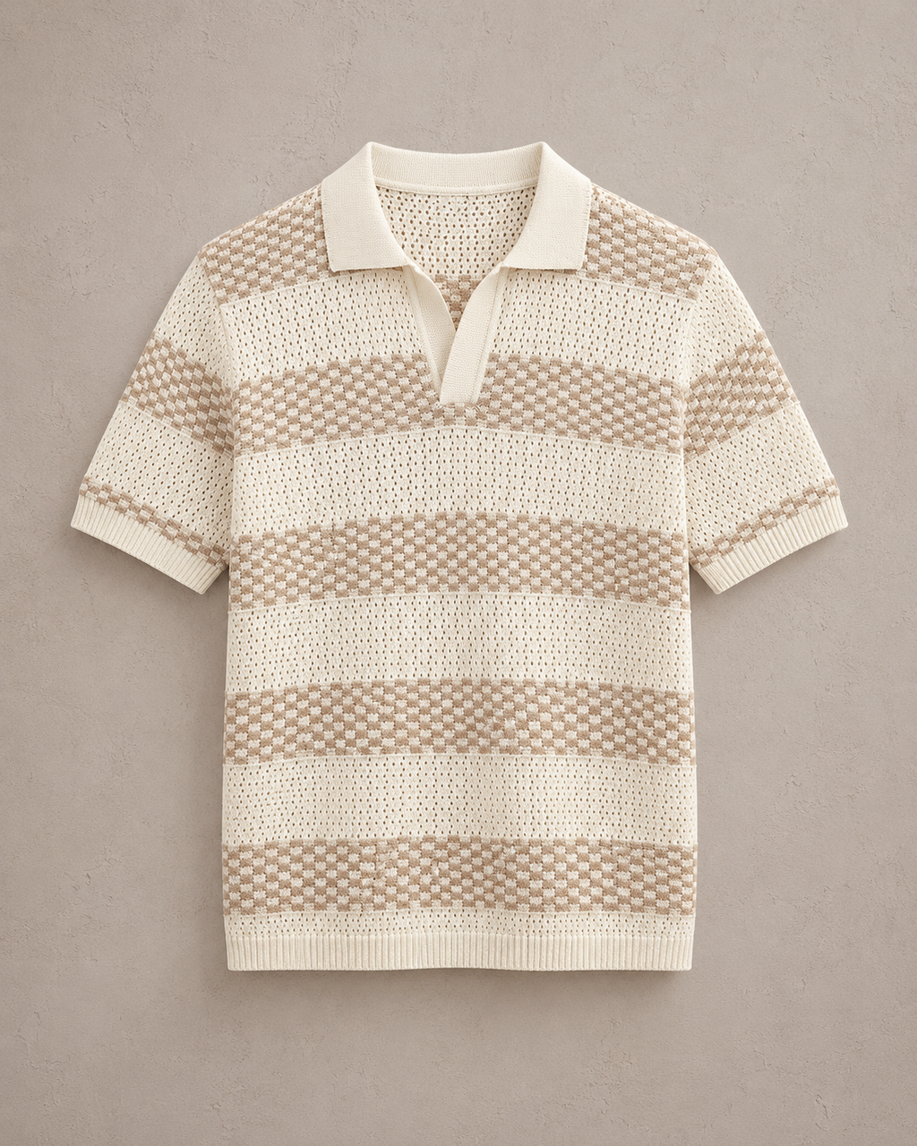 Polo Punto Rayas Cuello Camisero