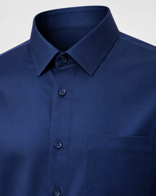 Camisa Blanca Brillante Seda Helada