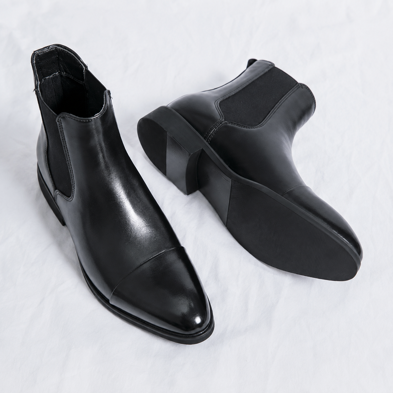 Botas Chelsea Punta Cuadrada