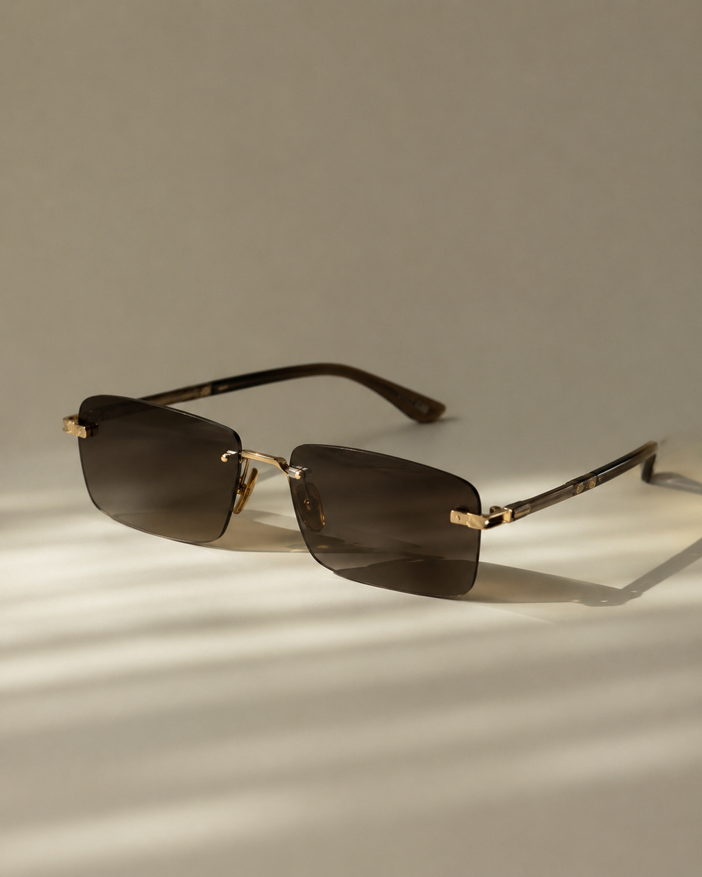 Gafas de Sol Rectangulares Sin Montura
