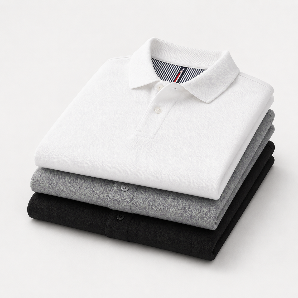 Polo Algodón Puro Cuello Posterior